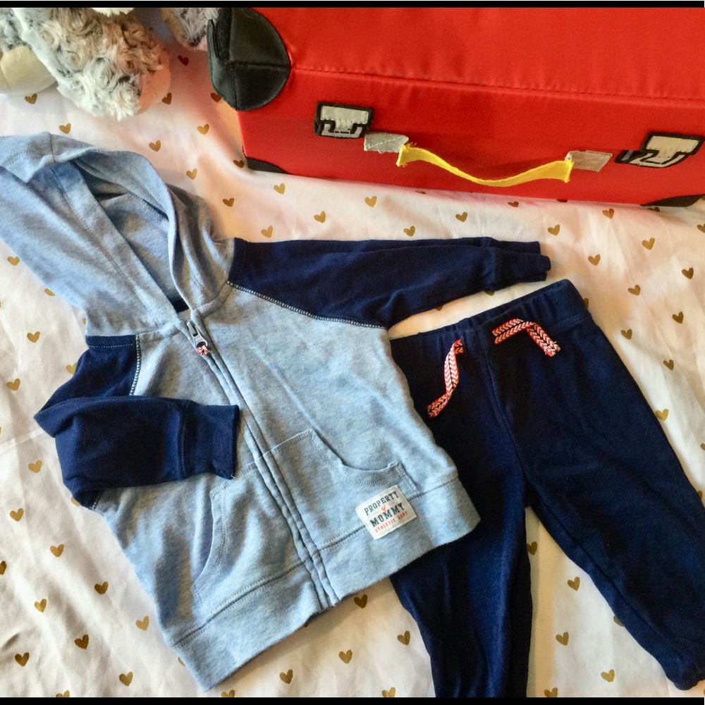 Baby Boy Hoodie and Pant Set from Carters